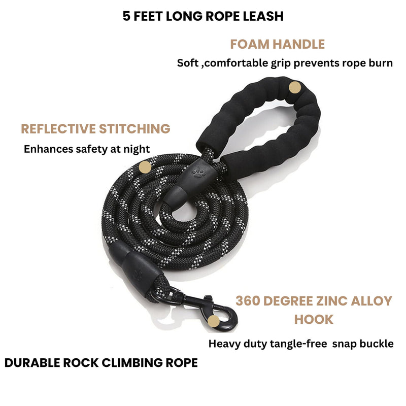 Dog Harness with Airtag Holder and Leash Set-Premium Oxford Breathable Material- Durable Reflective Airtag Dog Harness and Leash Set for Small, Medium, Large and X Large Dogs KHAKI - PawsPlanet Australia