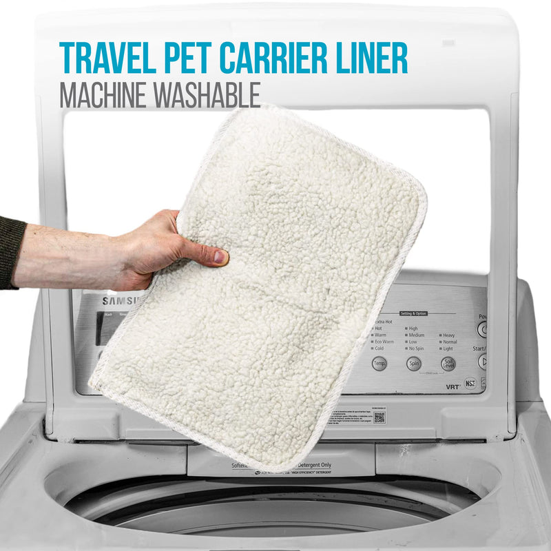 Sherpa (2 Count) Replacement Liners for Travel Pet Carriers - White, Medium 2 Count (Pack of 1) - PawsPlanet Australia