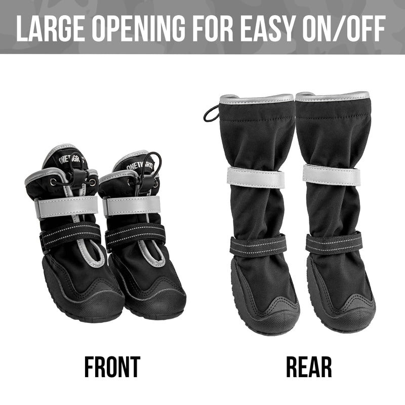 OneTigris Waterproof Grip Dog Shoes,Anti-Slip Dog Socks Boots,Pathfinder Dogs Booties Paw Protectors for Hardwood Floor,Indoor and Outdoor for Small Medium Large Dogs #9(Length:4.33"; Width:3.15") - PawsPlanet Australia