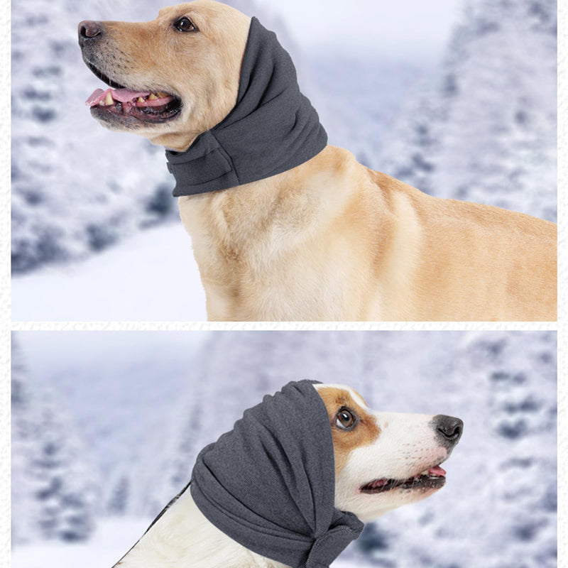 Dog Ear Protection, Dog Ear Muffs & No Shake Ear Wrap, Adjustable Earmuffs for Pets, Noise Protection, Dog Earmuffs, for Noise Reduction, Anxiety Relief Calming