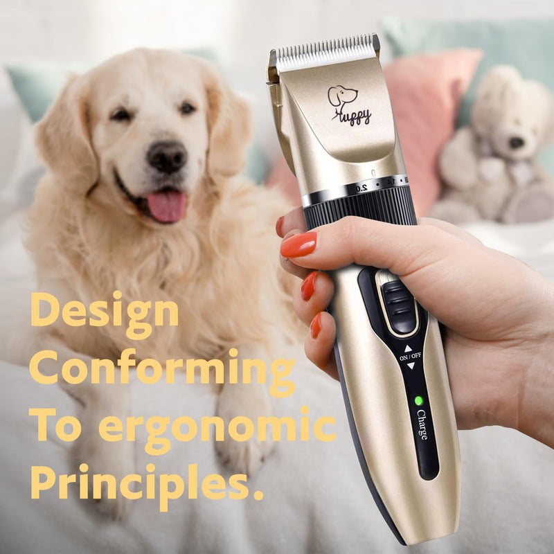 Dog Clippers for Grooming, Low Noise, Electric Quiet, Adjustable Clipper Comb for Dog Grooming Kit, Pet Hair Clippers Grooming kit for Dogs at Home - PawsPlanet Australia