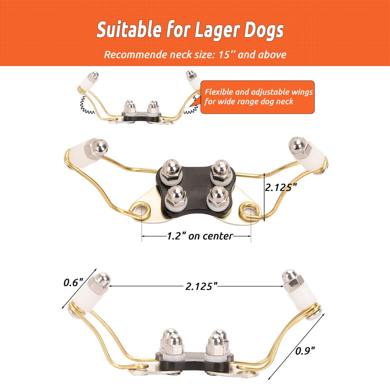 Dog Training Collar Receiver Comfort Pad, Titanium Improves Contact, Winged Soft Comfort - PawsPlanet Australia