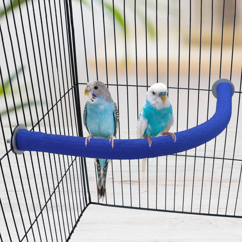 Wontee Bird Perches Bird Cage Sand Perch Stand for Budgies Parakeets Cockatiels Conures (Random Color) (90 Degrees) 90 degrees - PawsPlanet Australia