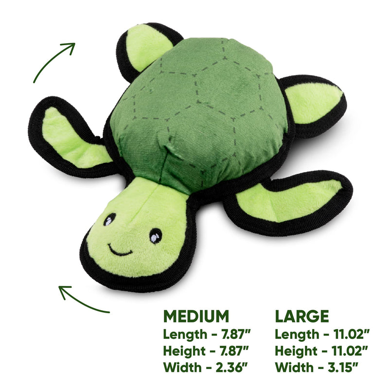 Beco Rough & Tough Recycled Turtle - Large,Green - PawsPlanet Australia