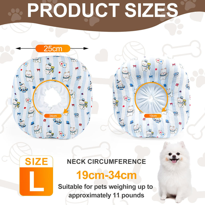 Elizabethan Adjustable Dog Collar, Elizabethan Breathable Cat Collar, Elizabethan Soft Dog Collar for Neck Circumferences Including 27 to 36 cm, Elizabethan Collar Soft Dog