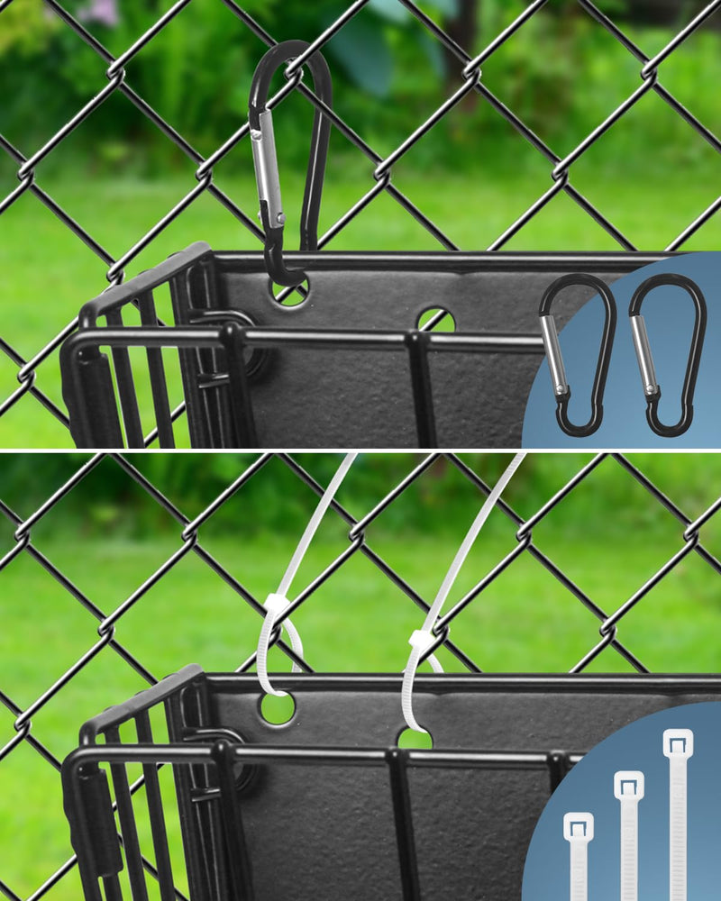 Rabbit Hay Feeder - Guinea Pig Hay Feeder - X-Large Metal Frame Bunny Hay Feeder, 9.7x4.7x6.6 inch Guinea Pig Hay Holder for Bunny, Guinea Pigs, Chinchillas, Small Animals (1 Pack) 1-Pack Black - PawsPlanet Australia
