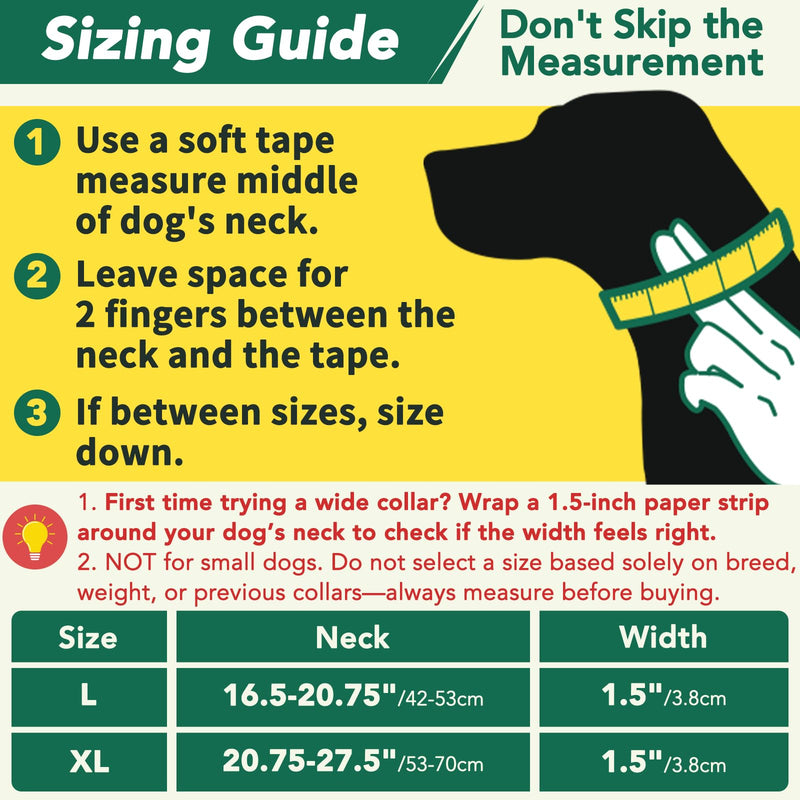 Mayerzon 1.5" Wide Reflective Martingale Collar for Large Dogs, Patented No Pull Heavy Duty Walking Training Dog Collar for Pitbulls German Shepherds, with Buckle, 2 D-Rings, Adjustable (Green, L) Green L: 16.5" - 20.75" - PawsPlanet Australia