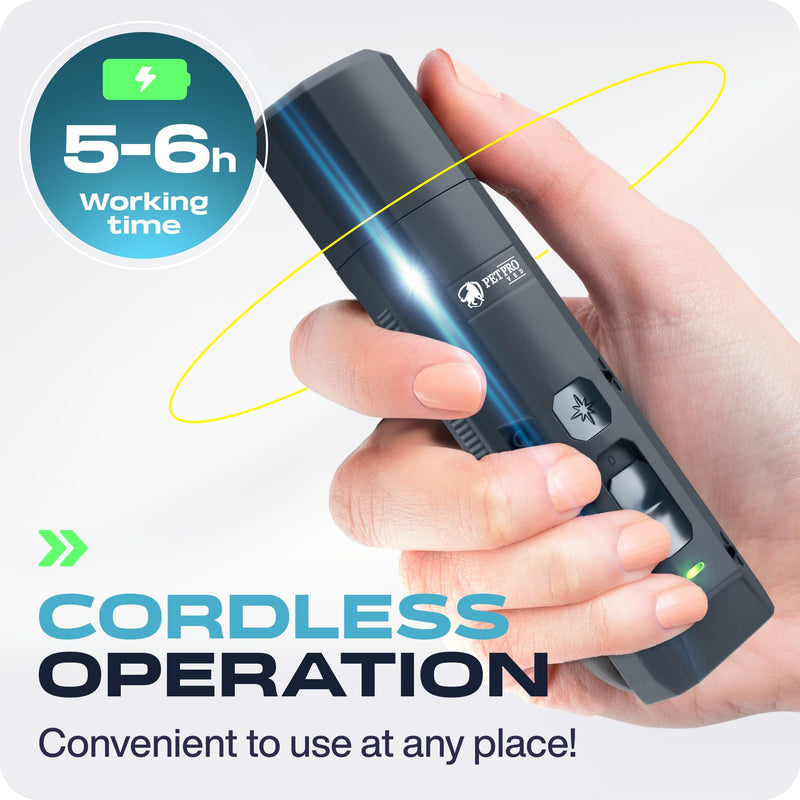 PETPROVED Dog Nail Grinders Silent Dog Claw Grinder Dog Nail Grinder for Dogs Claws Safe Dog Nail Trimmer Electric Pet Nail Grinder for Dogs Nail File Grey