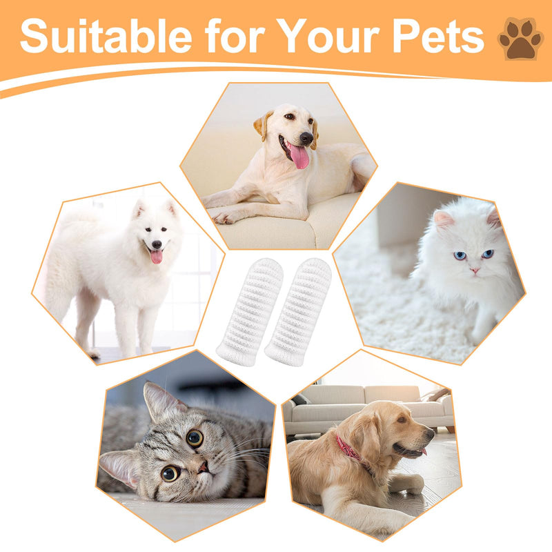 Pack of 16 Dog Toothbrush, Finger Toothbrush, Dog, Dog Toothbrush, Fingerling, Reusable, Pet Finger Toothbrush for Dogs, Cats, Dental Care, Teeth Cleaning, Anti-Plaque Pet Toothbrush