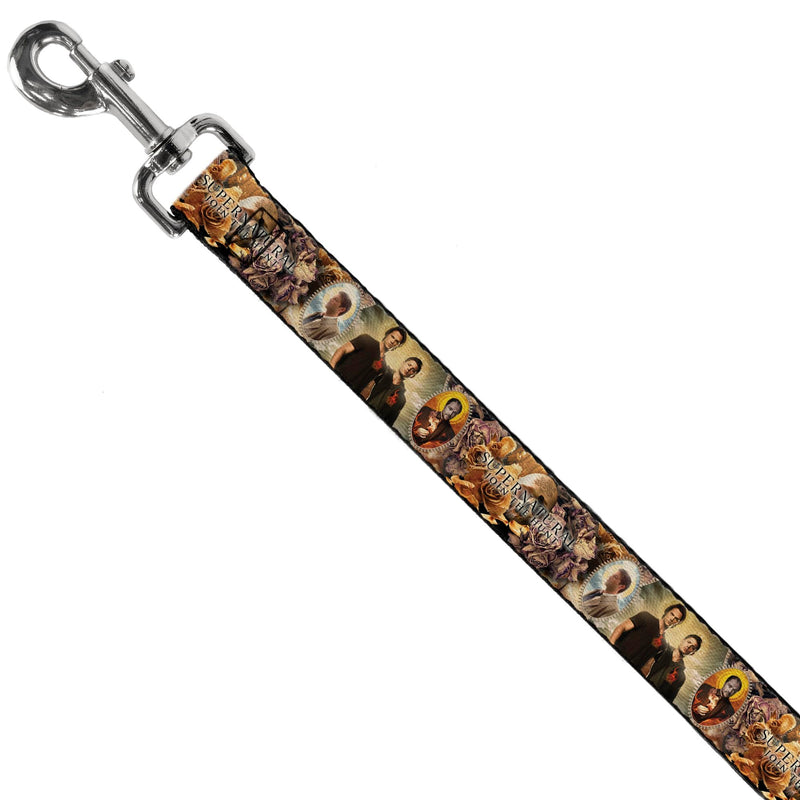 Supernatural Pet Leash, Dog Leash, Supernatural Character Saintly Icons Skull Roses, 6 Feet Long 1.5 Inch Wide 6 Feet Long - 1.5" Wide