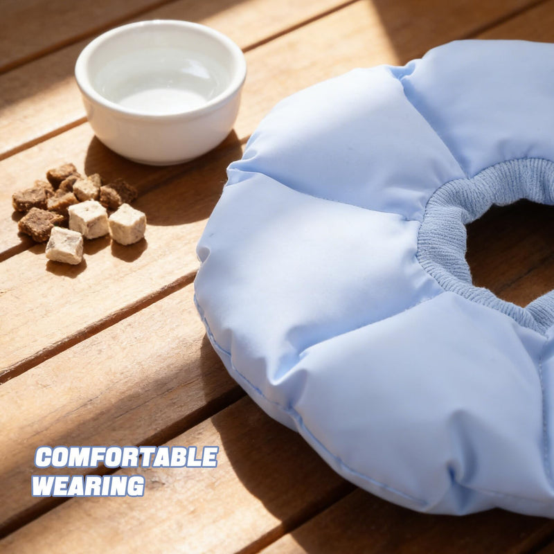 GALPADA Adjustable Pet Collar Soft Elizabethan Style Recovery Collar Bite-Proof Protective Band for Dogs and Cats Small Medical Collar for Wound Healing