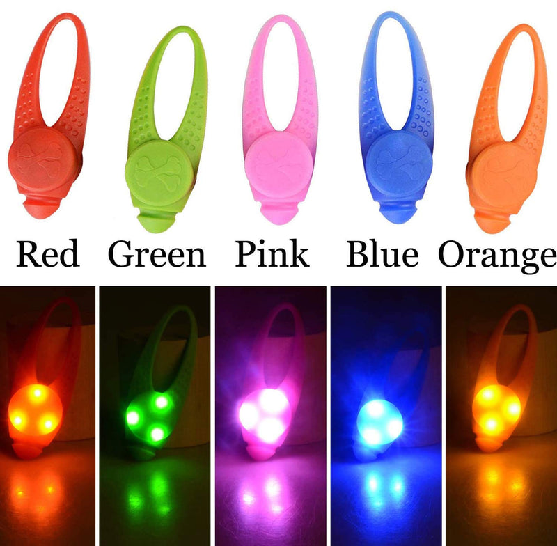 Dog LED Collar Light, Light Up Dog Collars Harness Leash for Large Medium Small Dogs Cat at Night Time Walking Reflective Gear Accessories
