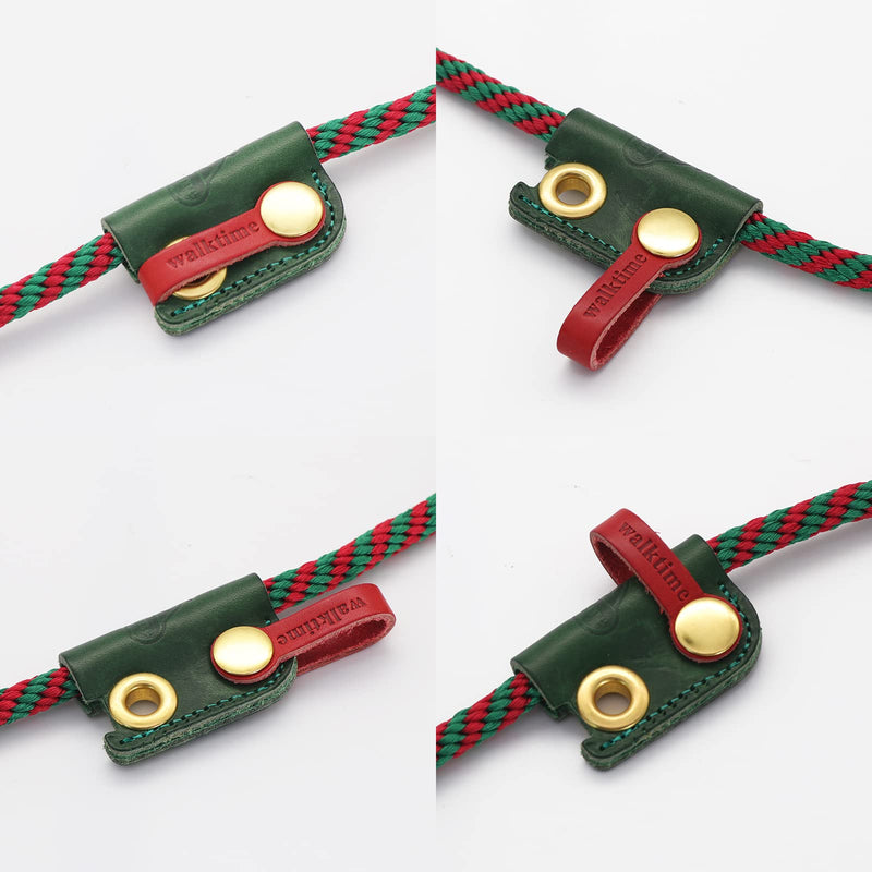 Slip Lead Dog Leash,Dog Harness and Leash Set for Walking - Head Collar with Rope Leashes for Pulling - DIY Dogs Scarf 6ft Dog Leash x 1/4in Thick Green Slider - PawsPlanet Australia