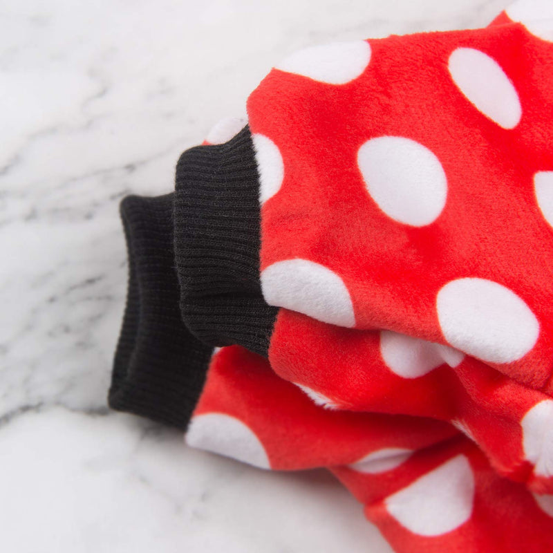 CuteBone Dog Pajamas Dots Dog Apparel Dog Jumpsuit Pet Clothes Pajamas Puppy Clothes P65L Large Polka Dots