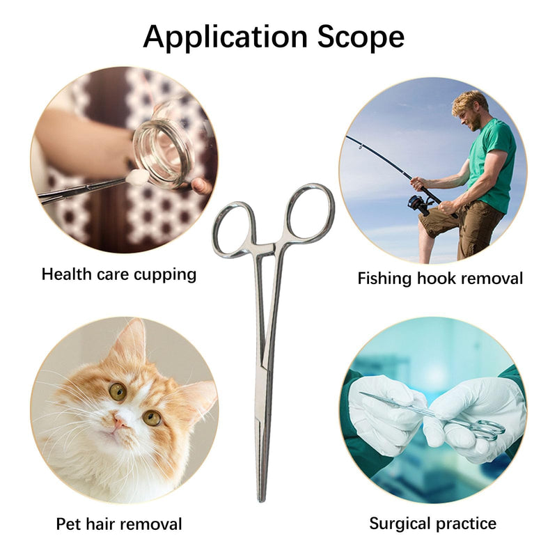Hemostats Forceps,Pet Ear Hair Pull Forcep Stainless Steel Hemostat Dog Ear Hair Grooming Tweezers for Pet Grooming Dog Ear Hair Puller Locking