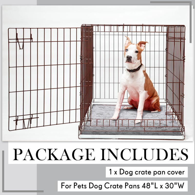 Dog Crate Pan Cover Dog Bed Cover Washable Dog Crate Liner for Pets Dog Crate Tray, Pan Cover Only, Fit for (42 x 28 Inch) 42 x 28 Inch - PawsPlanet Australia