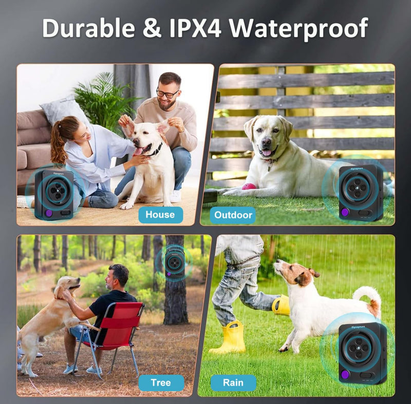 Anti Barking Devices, No Need App, Instant Use - 3 Modes Ultrasonic Bark Box, Dog Bark Deterrent Devices, Dog Barking Stopper with 33ft Range, Barking Control Device for Dogs Training Indoor/Outdoor