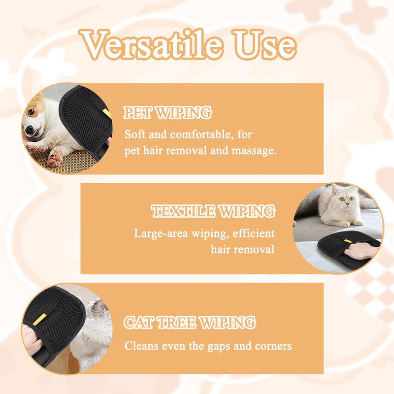 27.6x27.6 Cat Wrap for Cutting Nails, Cat Grooming Wrap with Pet Hair Removal Glove, Cats Restraint for Nail Clipping Ear Cleaning Teeth Brushing - PawsPlanet Australia