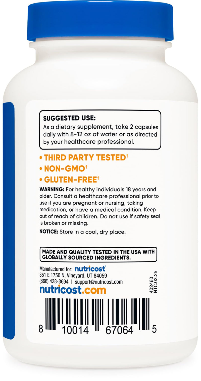 Nutricost Cat's Claw 1000mg, 120 Capsules - Vegetarian Caps, Non-GMO and Gluten Free, 60 Servings - PawsPlanet Australia