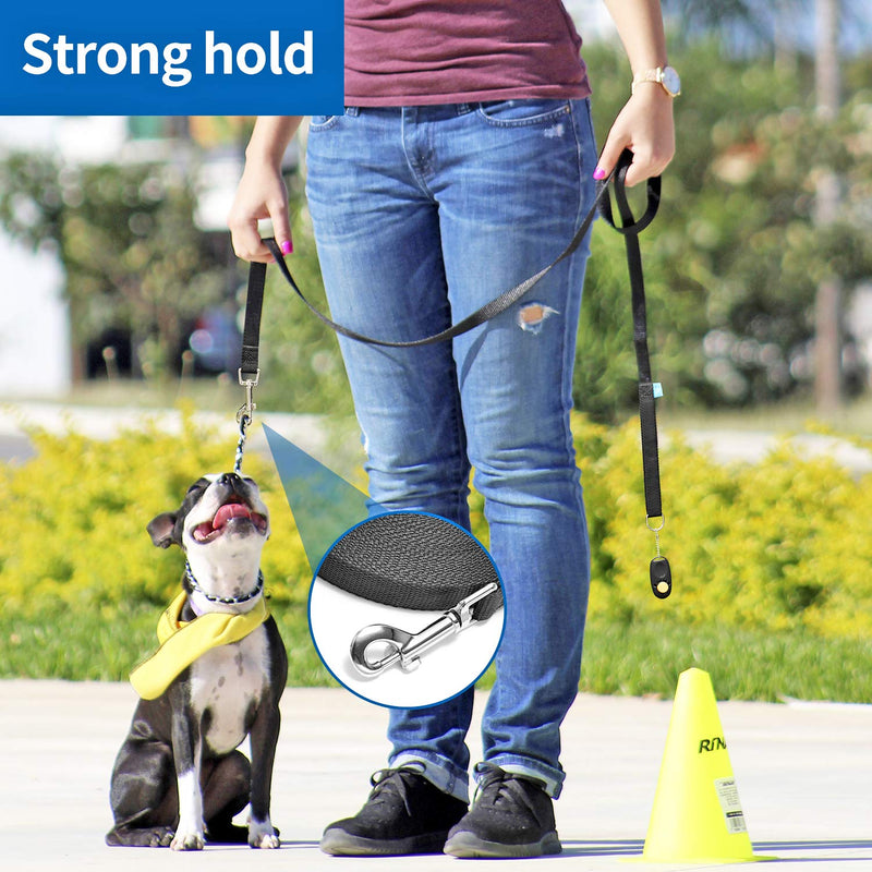 BAAPET 15/20/30/50/100 ft Long Dog Training Leash with Clickers for Small, Medium and Large Dogs or Cats (100 Feet, Blue) 100 Feet - PawsPlanet Australia