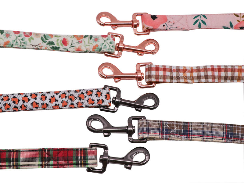 Elegant little tail Dog Leash Heavy Duty Durable & Strong Dog Leash with Comfortable Handle Multipurpose Leashes for Small Medium Large Dogs X-Small (Pack of 1) Pink flower - PawsPlanet Australia