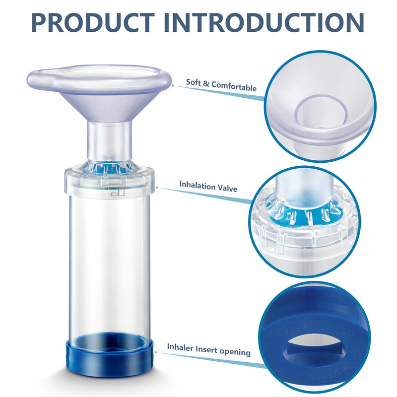 Cat Inhaler Spacer Mask - for Giving Medicine to Your Pet-Helps Cat with Breathing & Delivering Medication Fits with 2 Mask Sizes - PawsPlanet Australia