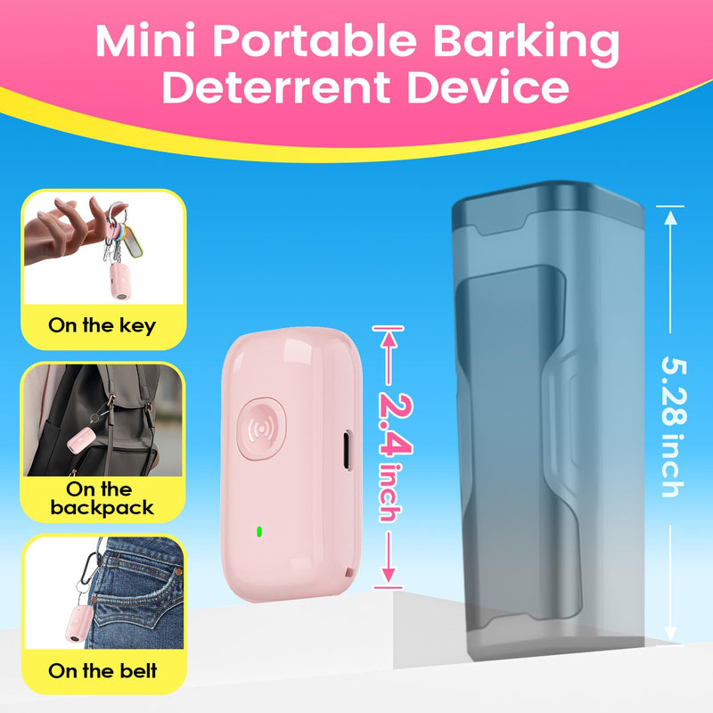 Mini ultrasonic dog bark deterrent device, effectively stops unwanted barking with 50ft Long Range,pain free training & behavior aid for indoor/outdoor use,rechargeable portable dog barking stopper - PawsPlanet Australia
