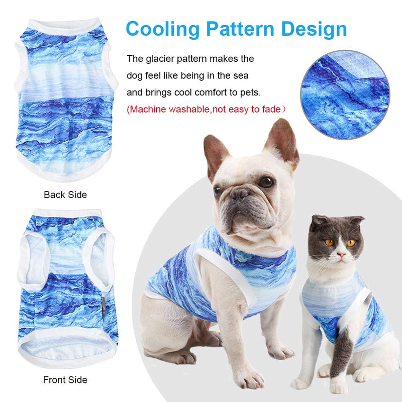 Dog Cooling Vest Dog Cooling Shirts, Breathable Cooling Jacket for Dog Anxiety Relief Sun Protection, Soft Dog Cool Coat for Small Medium Dogs/Cats Outdoor Walking Training Hiking on Summer M(Length 14.96")