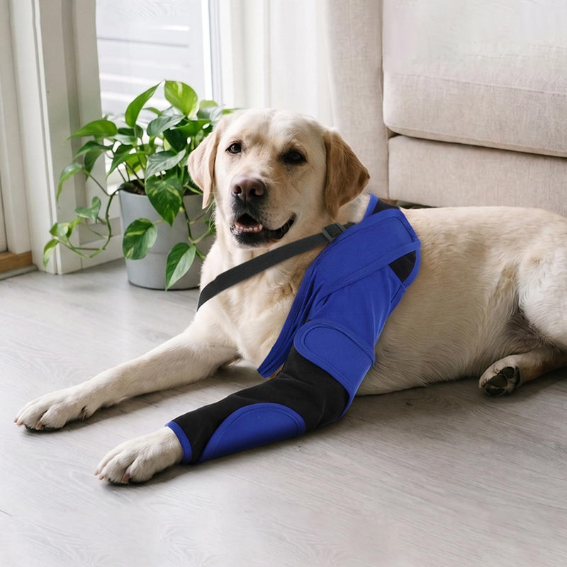Front Leg Recovery Sleeve, Elbow Protection for Dogs - Dog Recovery Cuff, Anti-Licking, Clean & Dry - Blue, 4XL Dog thigh protector