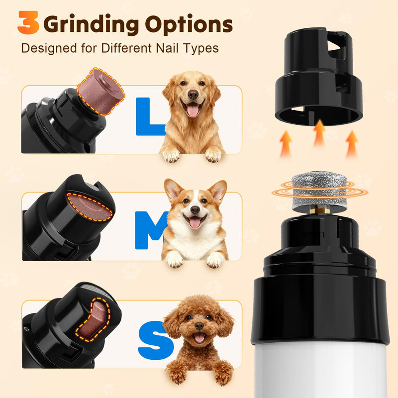 Silent Dog Nail Grinder, Whisper Quiet Claw Trimmer for Sensitive Pets, Safe & Stress-Free Nail Grooming for Dogs and Cats - PawsPlanet Australia
