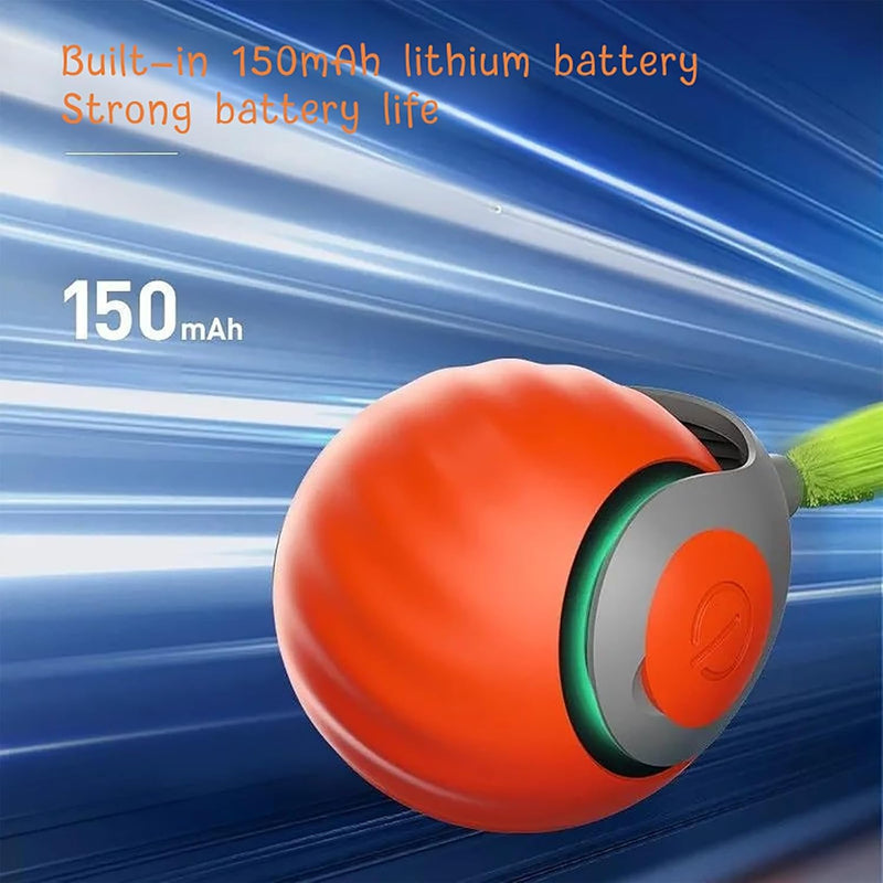 Speedy Tail 2.0 Cat Toy, 2025 New Speedy Tail Cat Toy, Interactive Cat Ball Toy, USB Rechargeable Smart Cat Toys Ball, Two Speed Adjustment, with Replacement Tail (Orange) Red - PawsPlanet Australia