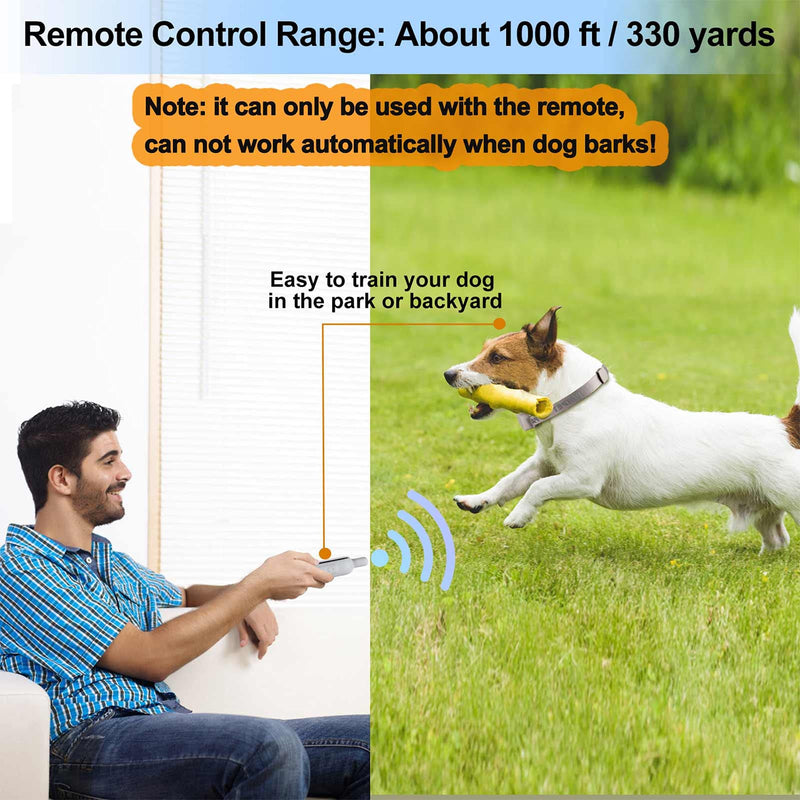 Citronella Dog Collar with Remote, Safer 3 Modes Spray/Vibration/Beep Dog Training Collar, Humane No Shock Citronella Bark Collar, Rechargeable 1000ft Range Spray Dog Collar -Only Works with Remote P-510【Only work with Remote】