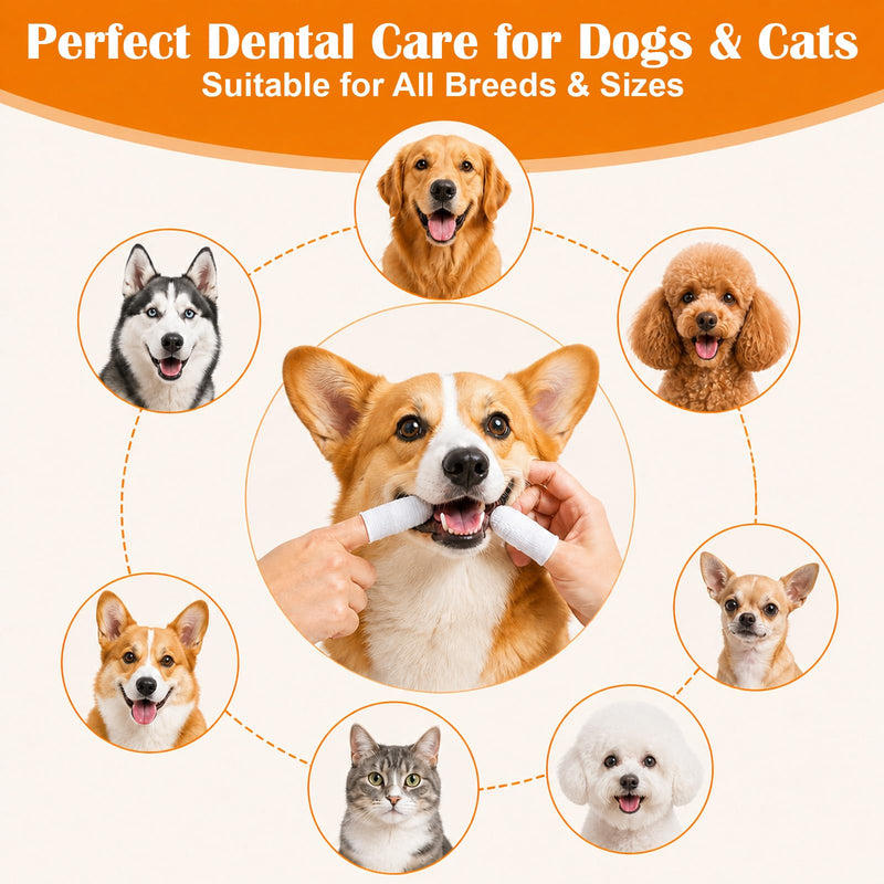 30-piece finger toothbrush set for dogs, 360° swivel head, for dental care of dogs and cats, finger brushes for dogs, small dog toothbrushes, pet toothbrushes for cleaning teeth