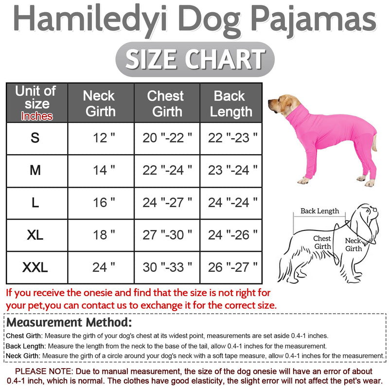 Hamiledyi Dog Onesie Anti-Licking Dog Bodysuit Spay Surgical Recovery Suit for Dogs Pet Cone Alternative After Surgery Dog Shedding Suit for Female Male Neuter Dogs Claming Pajamas (Pink, Small) S Pink - PawsPlanet Australia