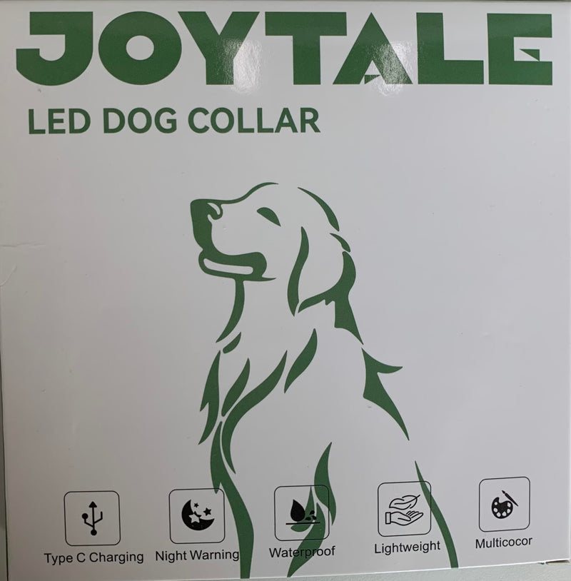 Joytale Light Up Dog Collar, Rechargeable Rainproof LED Collar for Night Walking Safety, Soft Silicone Glow in The Dark, Suitable for Small Medium Large Dogs, Red 8-27.5 Inch (Pack of 1) - PawsPlanet Australia