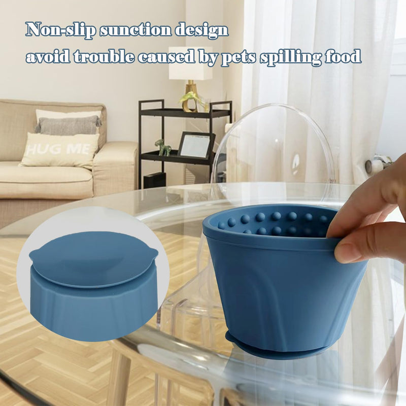Dog Slow Feeder Lick Bowl, Non-Slip Slow Dog Eating Bowl, Long Lasting Silicone Anti-chocking Treat Dispenser, Easy to Clean & Durable Pet Dish (M) Medium - PawsPlanet Australia