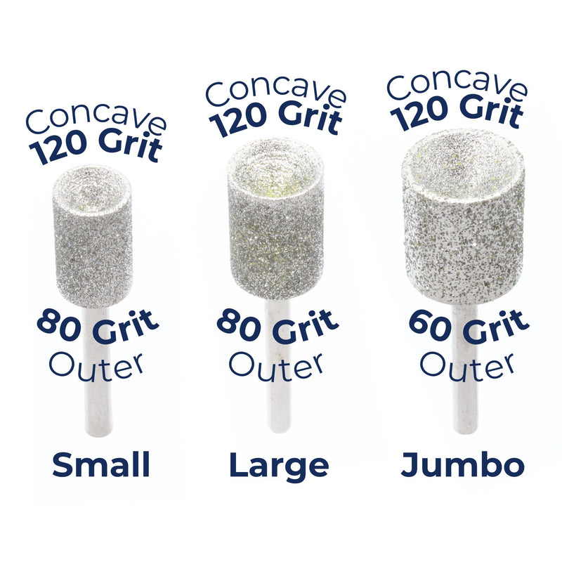 3Pcs Nail Grinder Diamond Bits for Cats and Dogs - Painless Nail Sanding Drums - Diamond Dog Nail Grinder Attachment - Faster Diamond Bit for Dog Nail Grinder - 80/120 Grit (3Pcs-Set) 3pcs 120 & 80 Grit Set(Small, Large, Jumbo) - PawsPlanet Australia