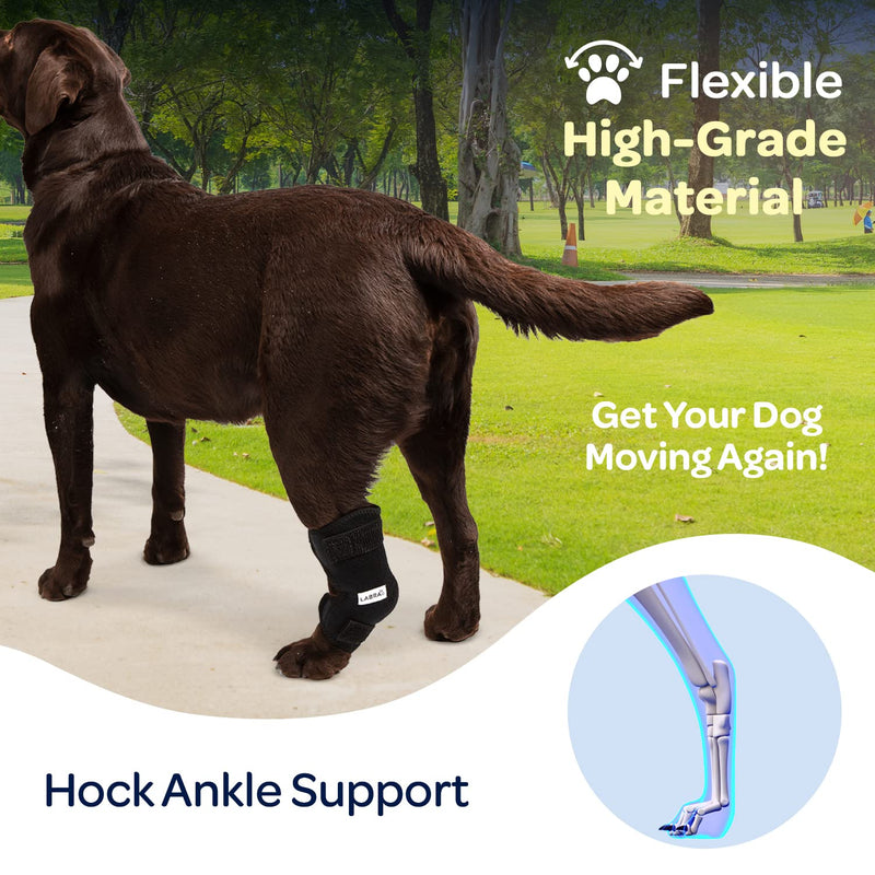 Labra Dog Canine K9 Ice Heat Cold Hot Pack Therapy Compression Leg Wrap - Pain Relief Arthritis Brace for Sprained, Injured Joints, Vet Approved - Large - PawsPlanet Australia