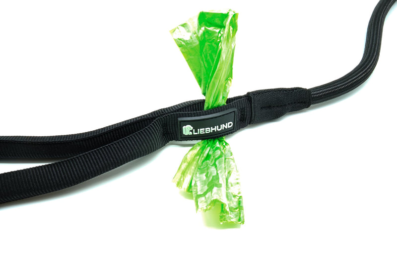 Blackline V2 Stylish Dog Lead 1.45 m Black for Medium Dogs - Premium Lead with Handle