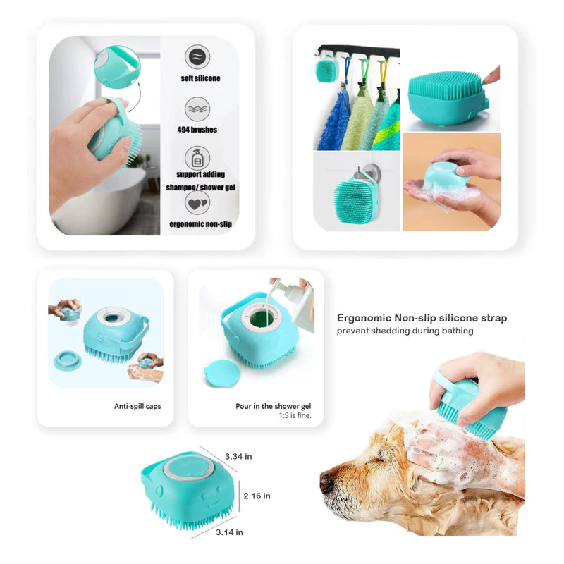 13-Piece Multi-Purpose Set Pet Grooming & Toy Set | Bath Brush, Steamy Brush, Hair Remover & Fun Pet Toys | Includes Storage Bag | for Dogs & Cats