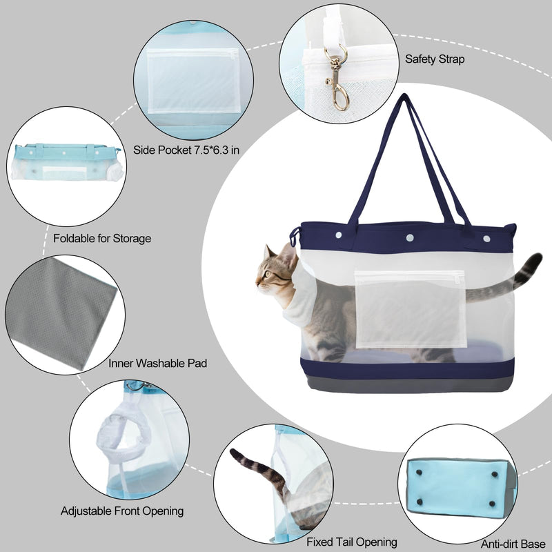 Dog Purse Carrier for Small Dogs Cat Kitty Puppy Rabbit Bunny Dog Cat Bag Carrier for Animals up to 22lbs Soft Sided Collapsible Pet Carrier Sling for Outing Travel Vet-Gray Gray - PawsPlanet Australia
