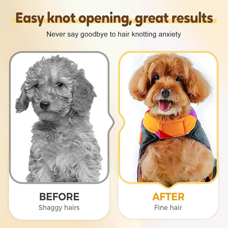 2 Pcs Flea Comb for Pet, Dog Cat Hair Removal Comb with Release Button, Self-Cleaning Grooming Brush for Shedding, Massaging, Short & Long Fur (White&Green) - PawsPlanet Australia