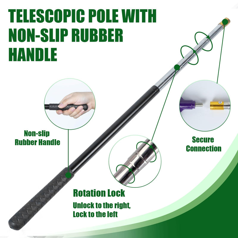 IC ICLOVER Snake Catcher Net, Snake Grabber Handling Tool, Snake Catching Net with Telescopic Pole, Adjustable Snake Capture Stick, Rattle Snake Catching and Transport Picker, Extended from 16" to 59" Only Snake Catcher Net - PawsPlanet Australia