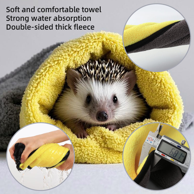 Hedgehog Bath Supplies Kit Hedgehog Bath Set Include Foldable Hedgehog Bathtub Cleaning Brush Nail Clippers Swimming Ring Towel for Small Animal - PawsPlanet Australia