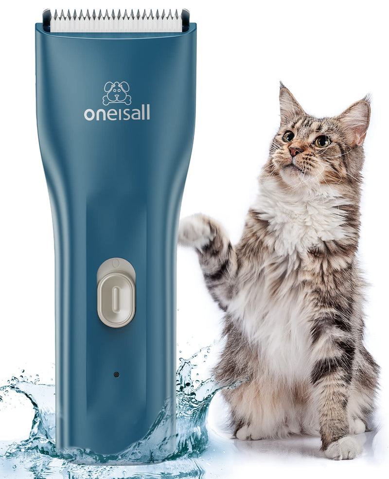 oneisall Pet Clipper for Cat Matted Hair, Pet Shaver for Cats Quiet Pet Hair Clippers Cordless Cat Clippers for Matted Hair Cat Clippers for Long Hair Standard Green - PawsPlanet Australia