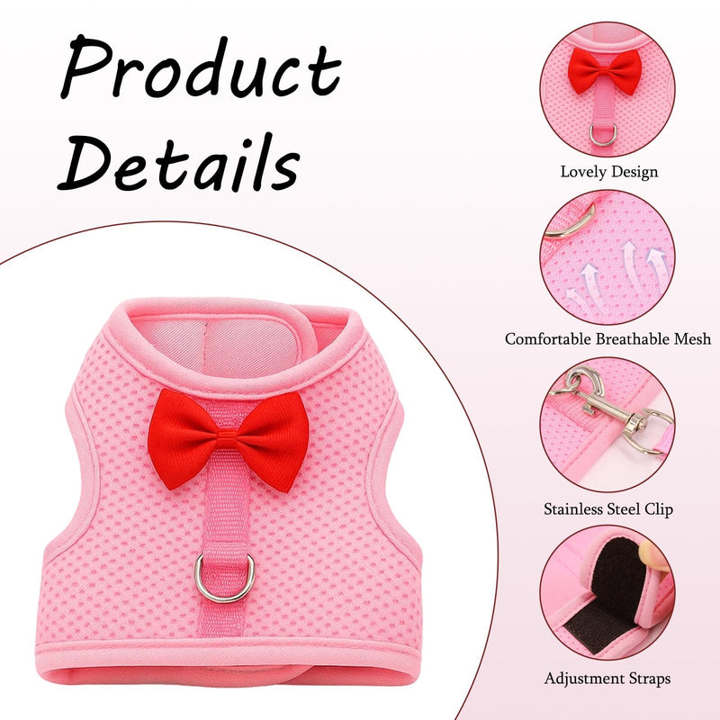 2 Set of Bunny Harness and Leash(Size M),Adjustable Bunny Leash for Small Pets. This Complete Rabbit Harness and Leash Set Features Soft Mesh Vests for Safe Outdoor Adventures.