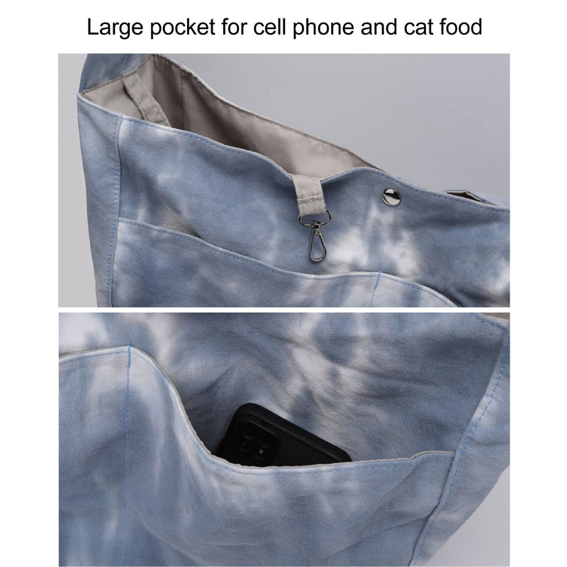 Dog and Cat Sling Carrier, Hands Reversible Pet Bag Soft Pouch and Tote Design Suitable for Puppy Small Dogs and Cats for Outdoor Travel - PawsPlanet Australia