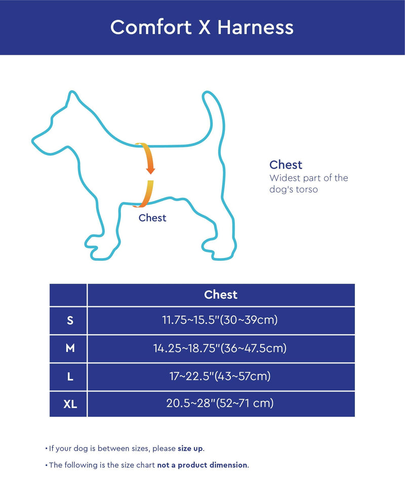 Gooby Choke Free Comfort X Soft Dog Harness, Large, Blue Large Chest (14-19") - PawsPlanet Australia