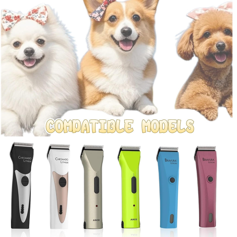 Adjustable 5 in 1 Replacement Blades Compatible with WAHL Bravura .Chromado，Creativa，Figura Dog Clippers for Dogs Grooming(1 Pc) 1 Pack Silver - PawsPlanet Australia
