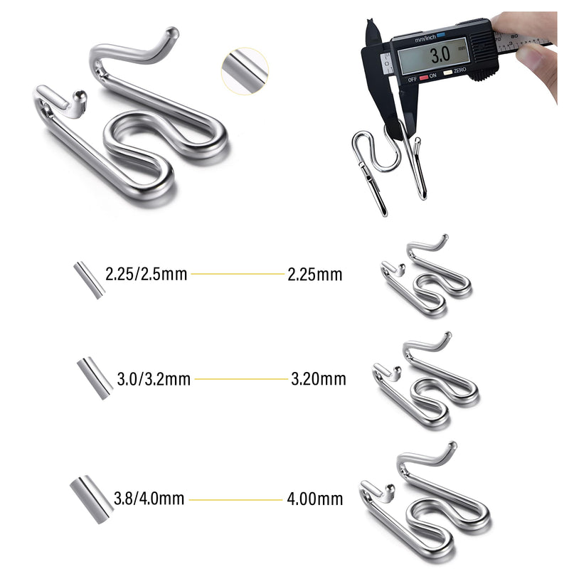 Dog Collar Extra Links Designed for Training Collars (4 Pack) Steel Chrome Plated Dog Training Collar Links (3.20mm, Silver) 3.20mm - PawsPlanet Australia